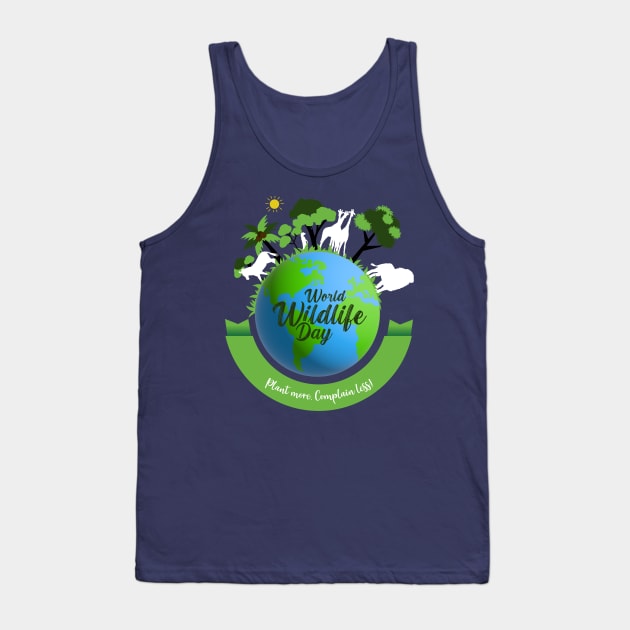 World Wildlife Day Tank Top by Chahrazad's Treasures